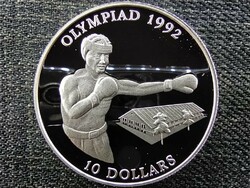 Salamon-szigetek Nyári olimpia Barcelona box .925 ezüst 10 dollár 1992 PP (id46501)