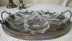 Beautiful crystal compote bowl 6 pcs.
