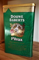 Old metal coffee box (douwee egberts - pilvax coffee)
