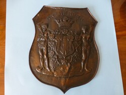 Régi bronz címerpajzs