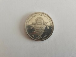 Szent István 5 pengő 1938 ezüst érme
