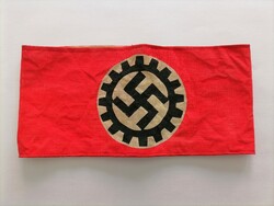 NSDAP náci, horogkeresztes DAF (DEUTSCHE ARBEITSFRONT - Német Munkafront) karszalag