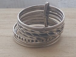 Női ezüst gyűrű ( 7 karikás )