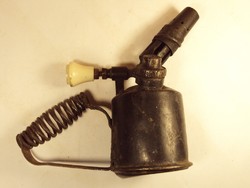 Old antique tin petrol heater soldering burner marked - radius 171 sweden made in 1900