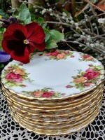 Royal Albert old Country Rose desszertes tányér 6 db