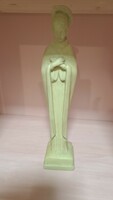 Ancient Hollóházi Saint Statue, Rare Unique