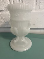 Edward Moore 1880 tejüveg fehér griffes váza
