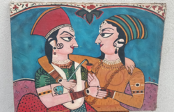 Indian painting modernist art deco negotiable'