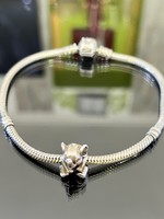 Silver pandora bracelet and charm