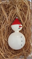 Christmas tree decoration - old glass snowman