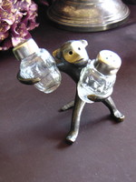 Walter bosse copper monkey salt and pepper holder