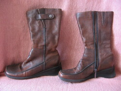 Brown crd leather boots 6/39 river island