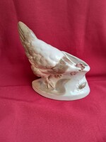 Kakasos madaras kakas nipp figura porcelán vitrindísz vitrin hagyaték régiség nosztalgia