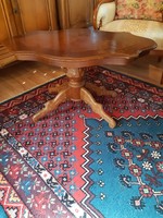 Baroque table with spider legs, inlaid, 97x60x53cm high