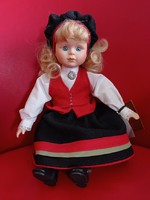 Porcelain doll in Norwegian folk costume