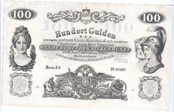Ausztria 100 Osztrák-Magyar gulden1847 REPLIKA  UNC