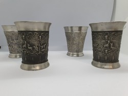 Pewter cups 2 bmf and 2 creation