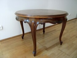 Viennese baroque coffee table, carved