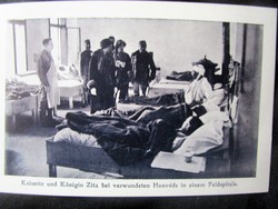 Habsburg iv. Károly király zita queen Hungarian camp hospital World War II photo page 1917
