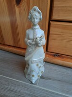 Soviet zhk polonne snow queen nipp figure porcelain display case display case heirloom antique nostalgia