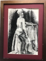 Akt szén rajz 70x100