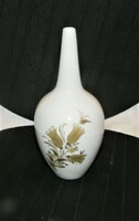 Porcelain fiber vase - gold painted rosenthal studio-line