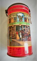 Old aroma-sealing metal coffee can (West German)