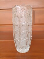 Richly polished crystal vase