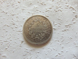 Franciaország ezüst 5 frank 1873 nagy ezüst érme