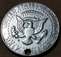 1967 ezüst amerikai Kennedy  fél dollár