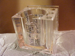 Retro Guzzini asztali tolltartó levéltartó akril üveg