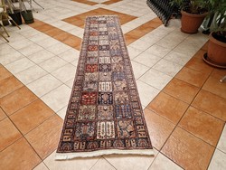 Bakhtyar hand-knotted 80x350cm merino wool Persian running rug bfz_302