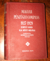 MAGYAR PÉNZÜGYI COMPASS 1927-1929 II.KÖTET: VIDÉK , KÜLFÖLD