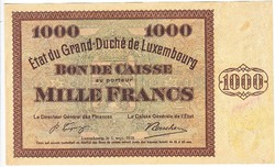 Luxemburg 1000 Luxemburgi frank 1939 REPLIKA