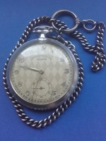 Rendkívűl ritka.!Svájci ezüst /900/ finomszabályzós Orator Chronometre zsebóra