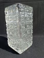 Retro Csehszlovák üveg váza