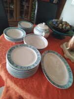 Zsolnay dinner set wind flower for 6 people