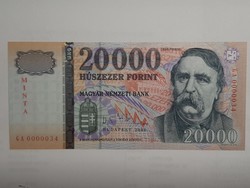 20000 HUF sample banknote 2006 unc