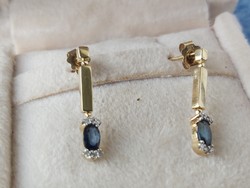 Sarany earrings sapphire/brilliant