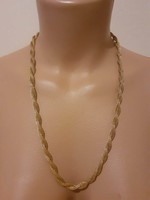 Vintage, jelzett Jean Vendome arany színű, fonott nyaklánc