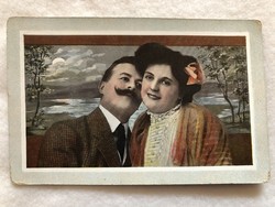 Antik, régi romantikus  képeslap - 1912                                     -5.
