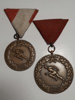 Budapest Honvéd s.E bronze medal 2 pieces 1951