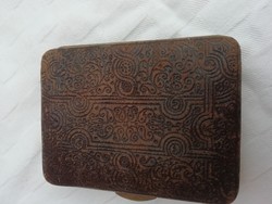 Art Nouveau leather wallet, case