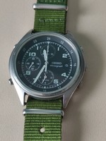 Seiko military vintage chronograph wristwatch