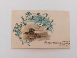 Old postcard 1899 postcard landscape