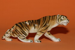 Hibátlan antik Royal Dux tigris + INGYEN POSTA!