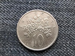 Jamaica II. Erzsébet (1952-) ritkább 10 cent 1983 Franklin Mint (id17854)