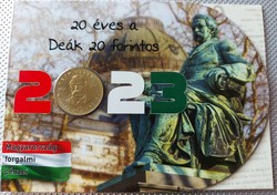20 éves a Deák 20 forintos bliszter (csak 500db!)