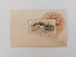 Old postcard 1900 postcard landscape