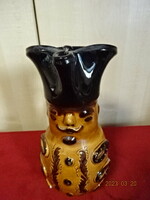 Glazed ceramic miska jug, height 23.5 cm. Jokai